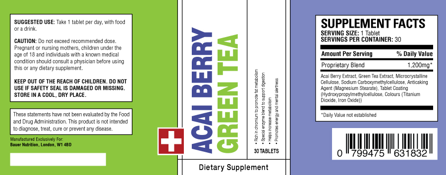 ACAI BERRY GREEN TEA ingredients